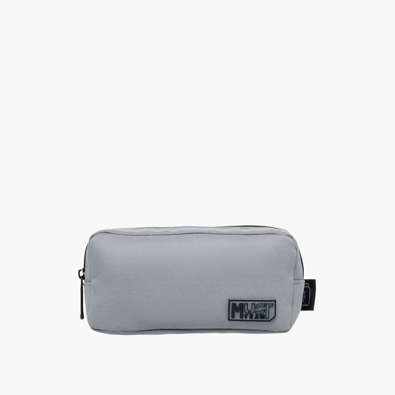 Must Solid Grey Pencil Pouch for Kids - Image 1